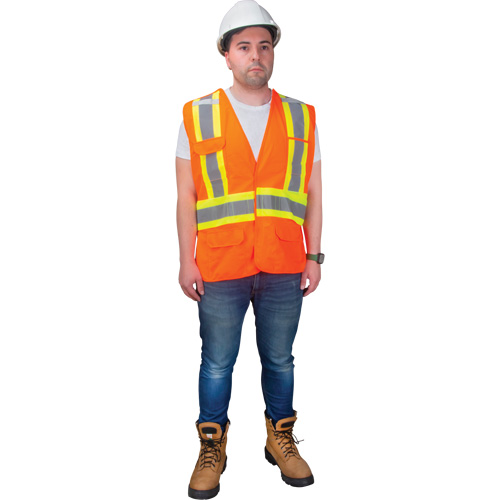 CSA-Compliant High-Visibility Surveyor Vest, High Visibility Orange, Medium, Polyester Auto Electric Service Ltd.