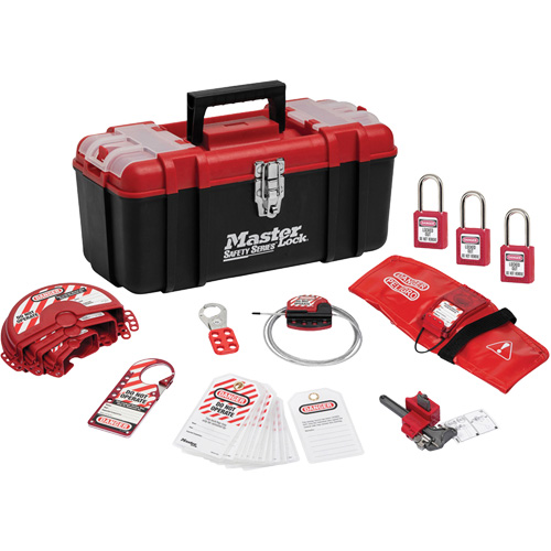 Trousse de cadenassage personnelle standard avec cadenas en thermoplastique Zenex, Ensemble Vanne, 13 composants compris Auto Electric Service Ltd.