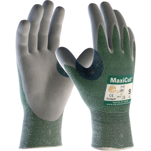 ATG MaxiCut&reg; Engineered Yarn Cut Resistant Gloves, Size Large, 15 Gauge, Nitrile Coated, Engineered Yarn Shell, ASTM ANSI Level A2/EN 388 Level 3/EN 388 Level B Auto Electric Service Ltd.