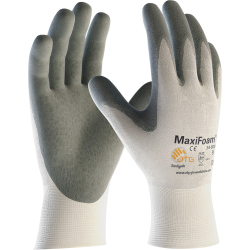 ATG MaxiFoam&reg; Premium Seamless Knit Gloves, Large, Nitrile Coating, 15 Gauge, Nylon Shell Auto Electric Service Ltd.