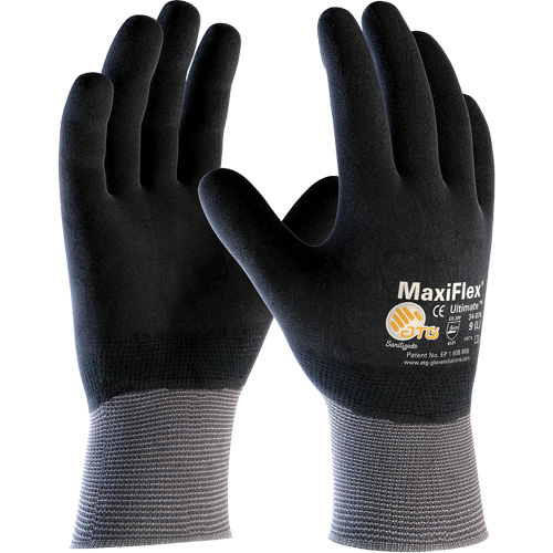Gants compatibles avec les &eacute;crans tactiles ATG MaxiFlex Ultimate, Grand, R&ecirc;vetement Nitrile, Calibre 15, Enveloppe en Nylon/&eacute;lasthanne Auto Electric Service Ltd.