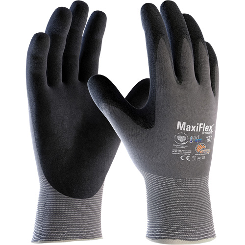 Gants compatibles avec les &eacute;crans tactiles ATG MaxiFlex Ultimate AD-APT, T-petit, R&ecirc;vetement Nitrile, Calibre 15, Enveloppe en Nylon/&eacute;lasthanne Auto Electric Service Ltd.