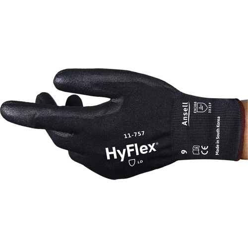 Gants r&eacute;sistant aux coupures Hyflex 11-757, Taille 6, Calibre 18, Rev&ecirc;tement Polyur&eacute;thane, Enveloppe en Intercept, ASTM ANSI niveau A7/EN 388 niveau F Auto Electric Service Ltd.