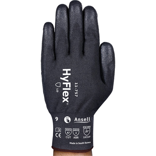 Gants r&eacute;sistant aux coupures Hyflex 11-757, Taille 8, Calibre 18, Rev&ecirc;tement Polyur&eacute;thane, Enveloppe en Intercept, ASTM ANSI niveau A7/EN 388 niveau F Auto Electric Service Ltd.