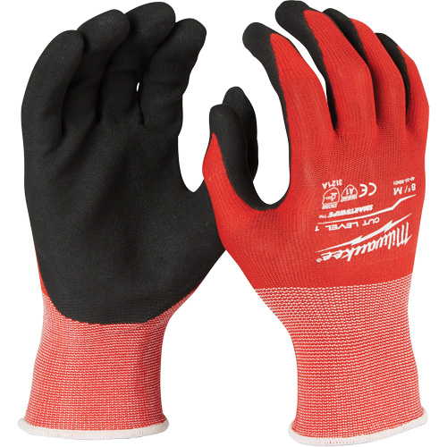 Gants r&eacute;sistant aux coupures, Taille Moyen, Rev&ecirc;tement Nitrile, Enveloppe en Nylon/Lycra, ANSI/ISEA 105 niveau 1/EN 388 niveau 1 Auto Electric Service Ltd.