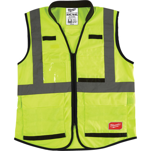 Performance Safety Vest, High Visibility Lime-Yellow, 4X-Large/5X-Large Auto Electric Service Ltd.