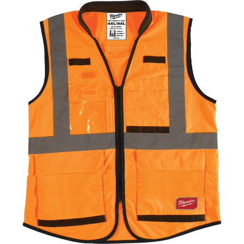Veste de s&eacute;curit&eacute; haute performance, Orange haute visibilit&eacute;, 4T-Grand/5T-Grand Auto Electric Service Ltd.