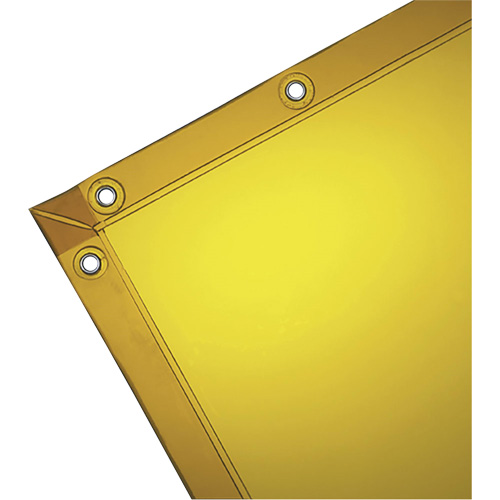 Rideau pour soudure, 72" x 72", Transparence &eacute;lev&eacute;, Jaune Auto Electric Service Ltd.