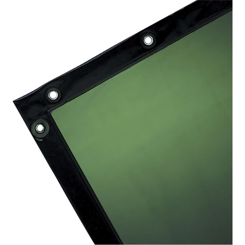 Rideau pour soudure, 72" x 72", Transparence Moyenne, Vert Auto Electric Service Ltd.