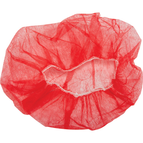 Bouffant Caps, Polypropylene, 21", Red Auto Electric Service Ltd.
