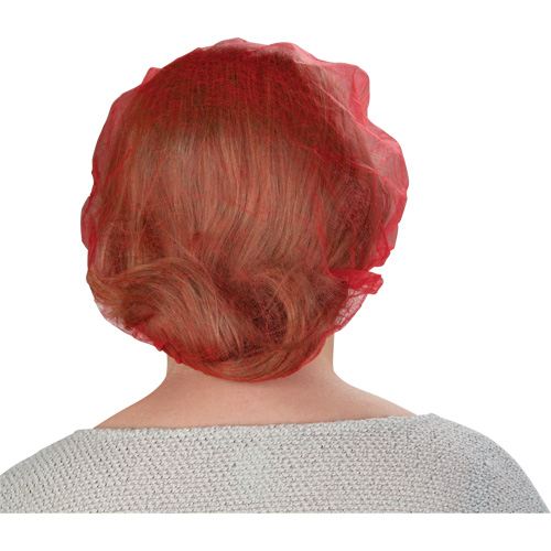 Bouffant Caps, Polypropylene, 21", Red Auto Electric Service Ltd.