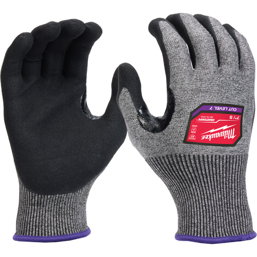 Gants enduits par trempage &agrave; dext&eacute;rit&eacute; &eacute;lev&eacute;e, Taille Petit, Calibre 18, Rev&ecirc;tement Nitrile, Enveloppe en Nylon/Poly&eacute;thyl&egrave;ne/Tungst&egrave;ne, ASTM ANSI niveau A7/EN 388 niveau F Auto Electric Service Ltd.