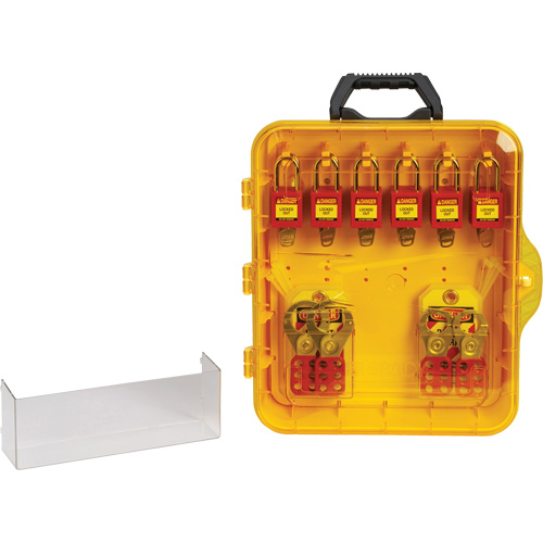 Lockout Station with Keyed Alike Nylon Safety Lockout Padlocks, Plastic Padlocks, 12 Padlock Capacity, Padlocks Included Auto Electric Service Ltd.
