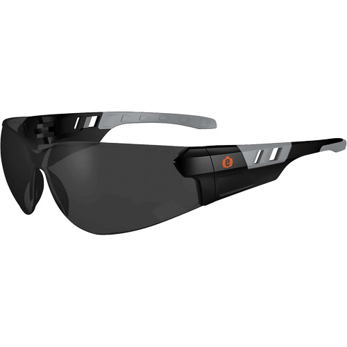 Lunettes de s&eacute;curit&eacute; sans monture Skullerz SAGA, Lentille Fum&eacute;e, Antibu&eacute;e/Anti-&eacute;gratignures, ANSI Z87+/R&eacute;pond ou surpasse la norme CSA Z94.3 Auto Electric Service Ltd.