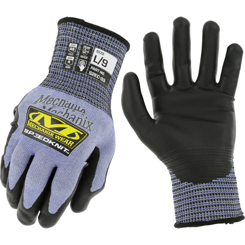 Gants r&eacute;sistants aux coupures SpeeKnit S2EC33, Taille Moyen/8, Calibre 18, Rev&ecirc;tement Ur&eacute;thane, Enveloppe en PEHP/Tungst&egrave;ne, ASTM ANSI niveau A5/EN 388 niveau D Auto Electric Service Ltd.