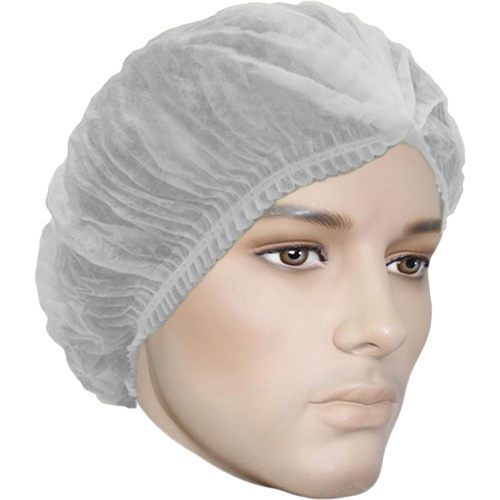 Bonnet bouffant pliss&eacute; Cova-Cap, Polypropyl&egrave;ne, 21", Blanc Auto Electric Service Ltd.