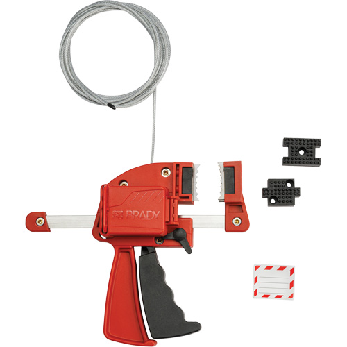 Verrou de c&acirc;ble &agrave; pince rouge, Longueur de 8' Auto Electric Service Ltd.