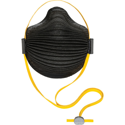 AirWave M Series Black Disposable Masks with SmartStrap&reg; & Full Foam Flange, N95, NIOSH Certified, Small Auto Electric Service Ltd.