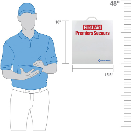 Armoire pour premiers soins SmartCompliance, R&eacute;pond &agrave; la norme CSA Z1220-17 type 2 environnements &agrave; faible risque, Moyen (26-50 travailleurs) Auto Electric Service Ltd.