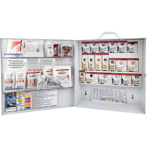 Armoire pour premiers soins SmartCompliance, R&eacute;pond &agrave; la norme CSA Z1220-17 type 2 environnements &agrave; faible risque, Moyen (26-50 travailleurs) Auto Electric Service Ltd.