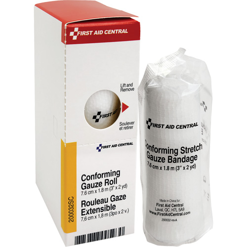 Recharge de bandage en gaze &eacute;tirable et conforme SmartCompliance, Rouleau, 6' lo x 3" la, St&eacute;rile, Dispositif m&eacute;dical Classe 1 Auto Electric Service Ltd.