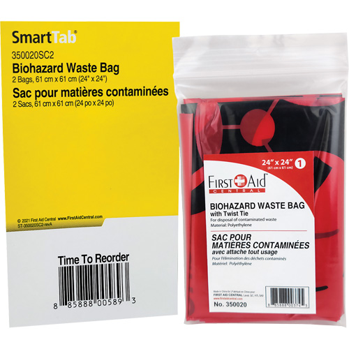 SmartCompliance&reg; Refill Waste Bags, Bio-Hazard, 24" L x 24" W Auto Electric Service Ltd.