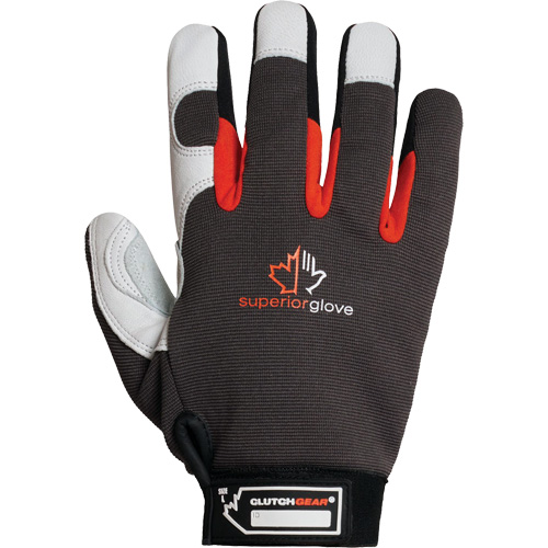 Gants de m&eacute;canicien Clutch Gear Thinsulate, Paume Cuir fleur de ch&egrave;vre/Cuir refendu, Taille Petit/7 Auto Electric Service Ltd.