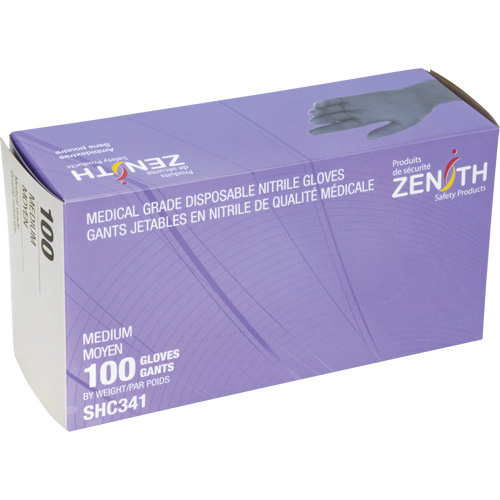 Medical Grade Disposable Gloves, Medium, Nitrile, 6-mil, Powder-Free, Black, Class 2 Auto Electric Service Ltd.