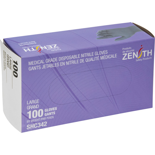 Medical Grade Disposable Gloves, Large, Nitrile, 6-mil, Powder-Free, Black, Class 2 Auto Electric Service Ltd.