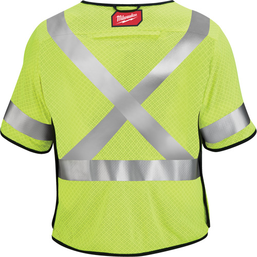 Gilet de s&eacute;curit&eacute; &agrave; maille d&eacute;tachable, Noir/Jaune lime haute visibilit&eacute;, Moyen/Petit Auto Electric Service Ltd.