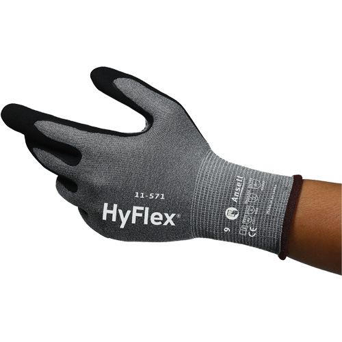 Gants anti-coupures HyFlex 11-571, Taille 5, Calibre 15, Rev&ecirc;tement Nitrile, Enveloppe en Nylon/PEHP/Spandex, ASTM ANSI niveau A4/EN 388 niveau D Auto Electric Service Ltd.
