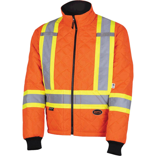 5015A Quilted Freezer Jacket, Polyester, High Visibility Orange, X-Small Auto Electric Service Ltd.
