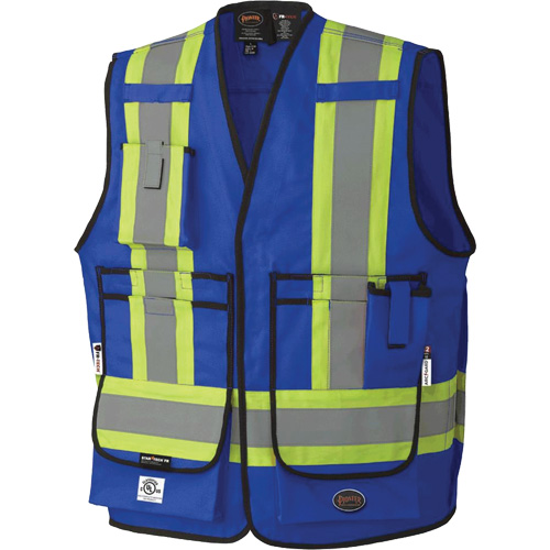 7733 Veste d'arpenteur ignifuge et r&eacute;sistant aux arcs &eacute;lectriques FR-Tech, Petit, Bleu royal, 9,7 cal/cm² Auto Electric Service Ltd.
