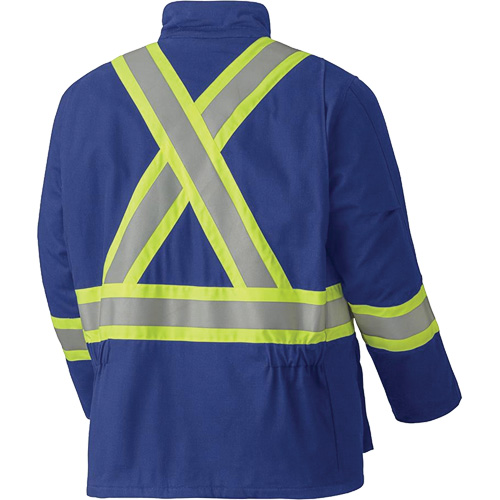 5523 Manteau de s&eacute;curit&eacute; ignifuge, Petit, Bleu royal, 58 cal/cm² Auto Electric Service Ltd.