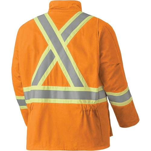 5533 Manteau de s&eacute;curit&eacute; ignifuge, Petit, Orange haute visibilit&eacute;, 58 cal/cm² Auto Electric Service Ltd.