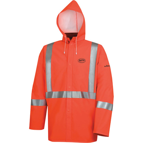576J High-Visibility FR Rain Jacket, Small, High Visibility Orange Auto Electric Service Ltd.