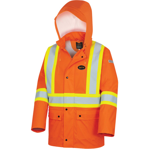 5892PKT Veste de s&eacute;curit&eacute; imperm&eacute;able &agrave; haute visibilit&eacute; ignifuge, T-petit, Orange haute visibilit&eacute; Auto Electric Service Ltd.