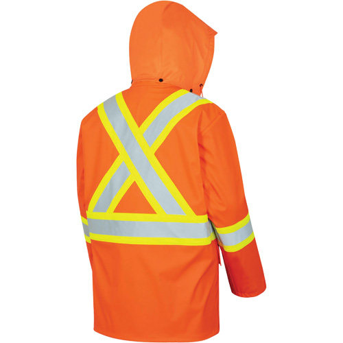 5892PKT Veste de s&eacute;curit&eacute; imperm&eacute;able &agrave; haute visibilit&eacute; ignifuge, T-petit, Orange haute visibilit&eacute; Auto Electric Service Ltd.