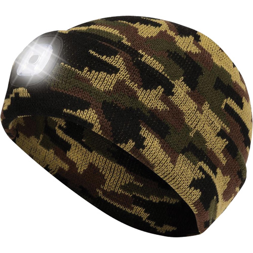 5677 Tuque en tricot avec lampe frontale &agrave; DEL, Doublure en Molleton, Taille unique, Camo Auto Electric Service Ltd.