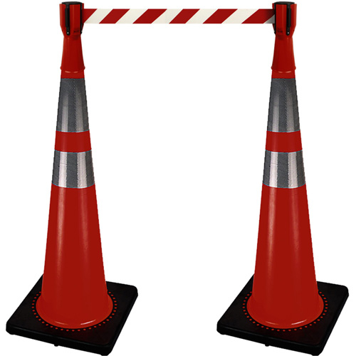 2308 Traffic Cone Topper with 10' Barricade Tape Auto Electric Service Ltd.