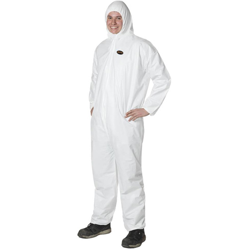 2055 Disposable Coveralls, Small, White, Microporous Auto Electric Service Ltd.
