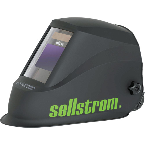 WHM2000 Advantage Plus Series ADF Welding Helmet, 3.94" L x 2.36" W View Area, Black/Green Auto Electric Service Ltd.
