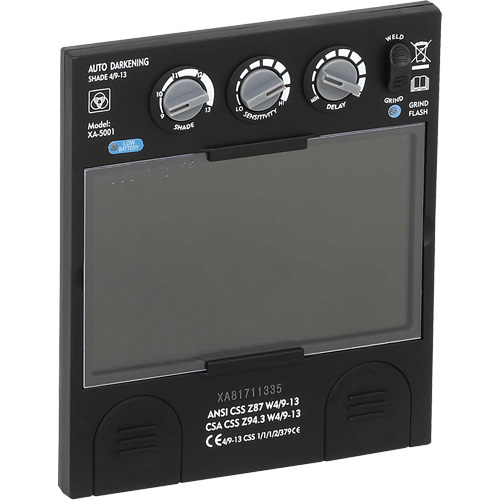 Filtre dobscurcissement automatique large &agrave; intensit&eacute; variable Advantage Plus, 5-1/4" la x 4-1/2" h Champ de vision, Pour utilisation avec S26200 Auto Electric Service Ltd.