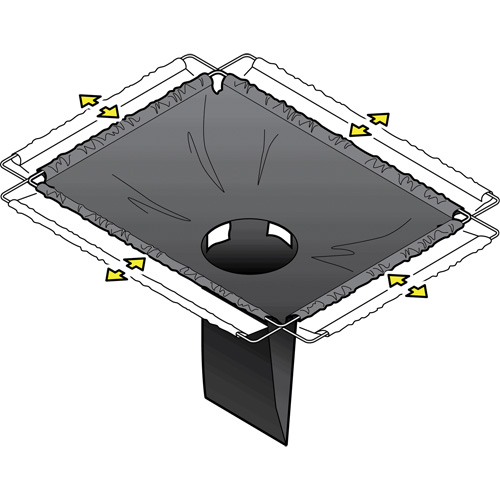 Bac de r&eacute;tention carr&eacute; Ultra-Drain Guard avec orifice de trop-plein, Huile & s&eacute;diments, 16" - 28" lo x 20" - 36" la Auto Electric Service Ltd.