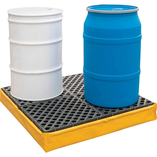 4-Drum Flexible Ultra-Spill Pallet&reg;, 66 US gal. Spill Capacity, 48" x 48" x 7" Auto Electric Service Ltd.