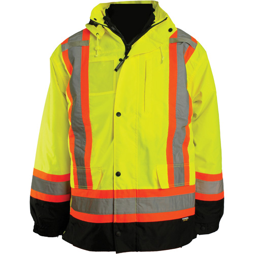 7-in-1 Jacket, Polyester, High Visibility Orange, Large Auto Electric Service Ltd.