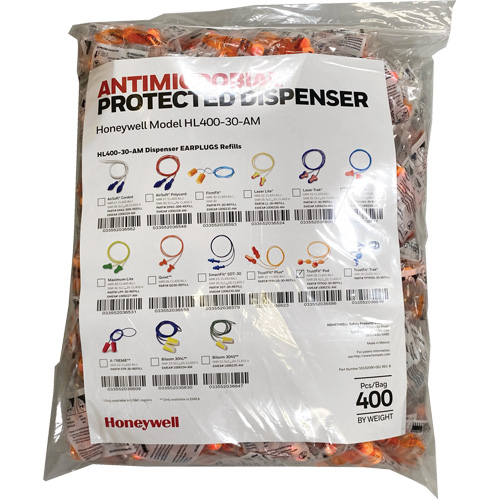 TF-30 Earplugs Refill for HL400 Dispenser, Bulk - Polybag, Corded Auto Electric Service Ltd.