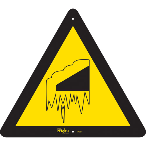 Falling Snow/Ice CSA Standard Safety Sign, 12" x 12", Aluminum, Pictogram Auto Electric Service Ltd.