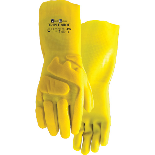 455 Triple Shot Cut-Resistant Gloves, Size Large, PVC, Nylon Inner Lining Auto Electric Service Ltd.