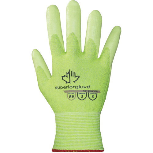 Gants haute visibilit&eacute; r&eacute;sistants &agrave; la coupe S21TXUGFN, Taille 5/2T-petit, Calibre 21, Rev&ecirc;tement Nitrile, Enveloppe en TenActiv, ASTM ANSI niveau A9 Auto Electric Service Ltd.